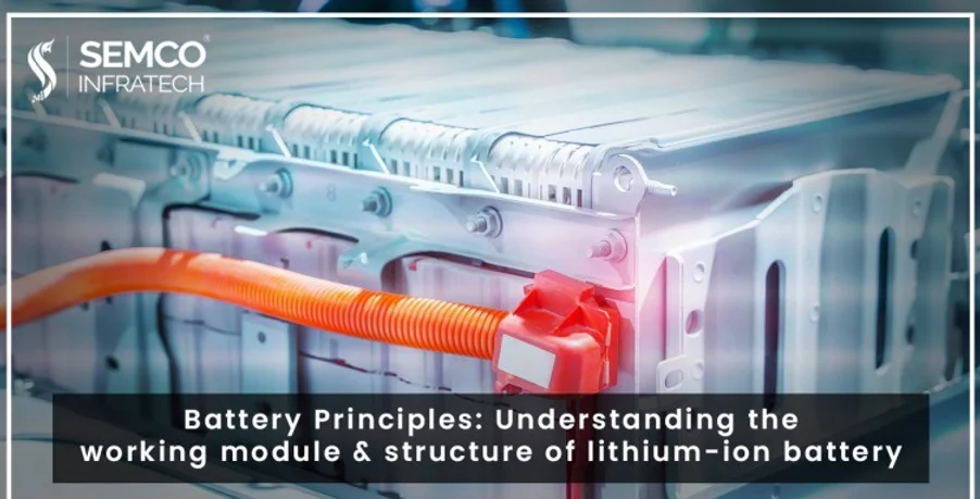 working module and structure of lithium-ion battery